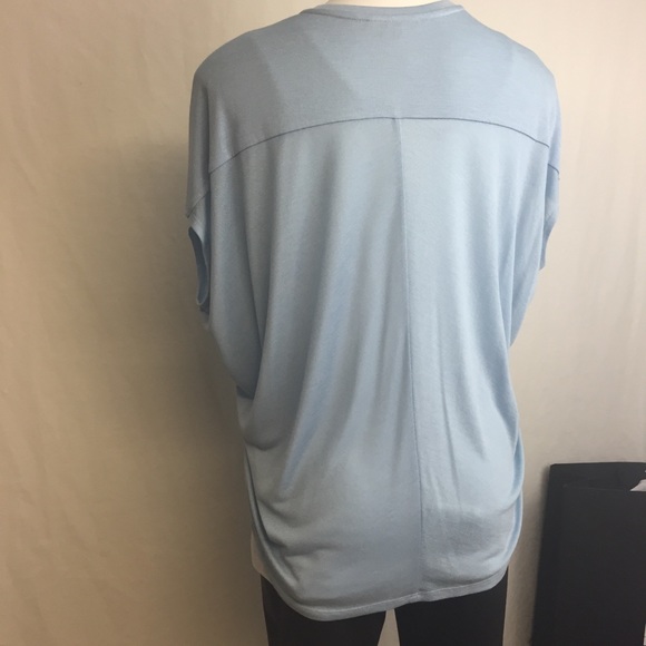 Vince Light Blue Short Dolman Sleeve Tee, S/P - Picture 3 of 10
